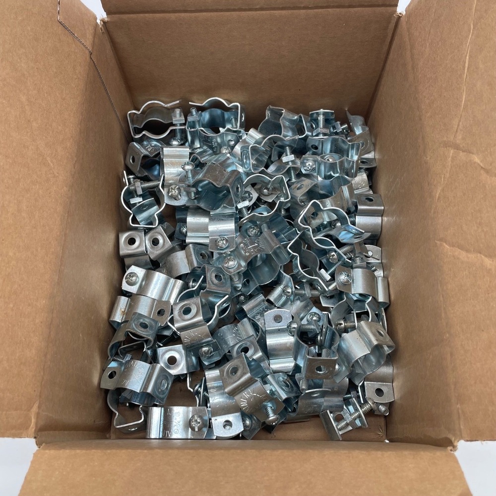 Lot of 50+ Minerallac 1 Conduit Hangers 3/4" EMT Rigid IMC Zinc Plated Steel